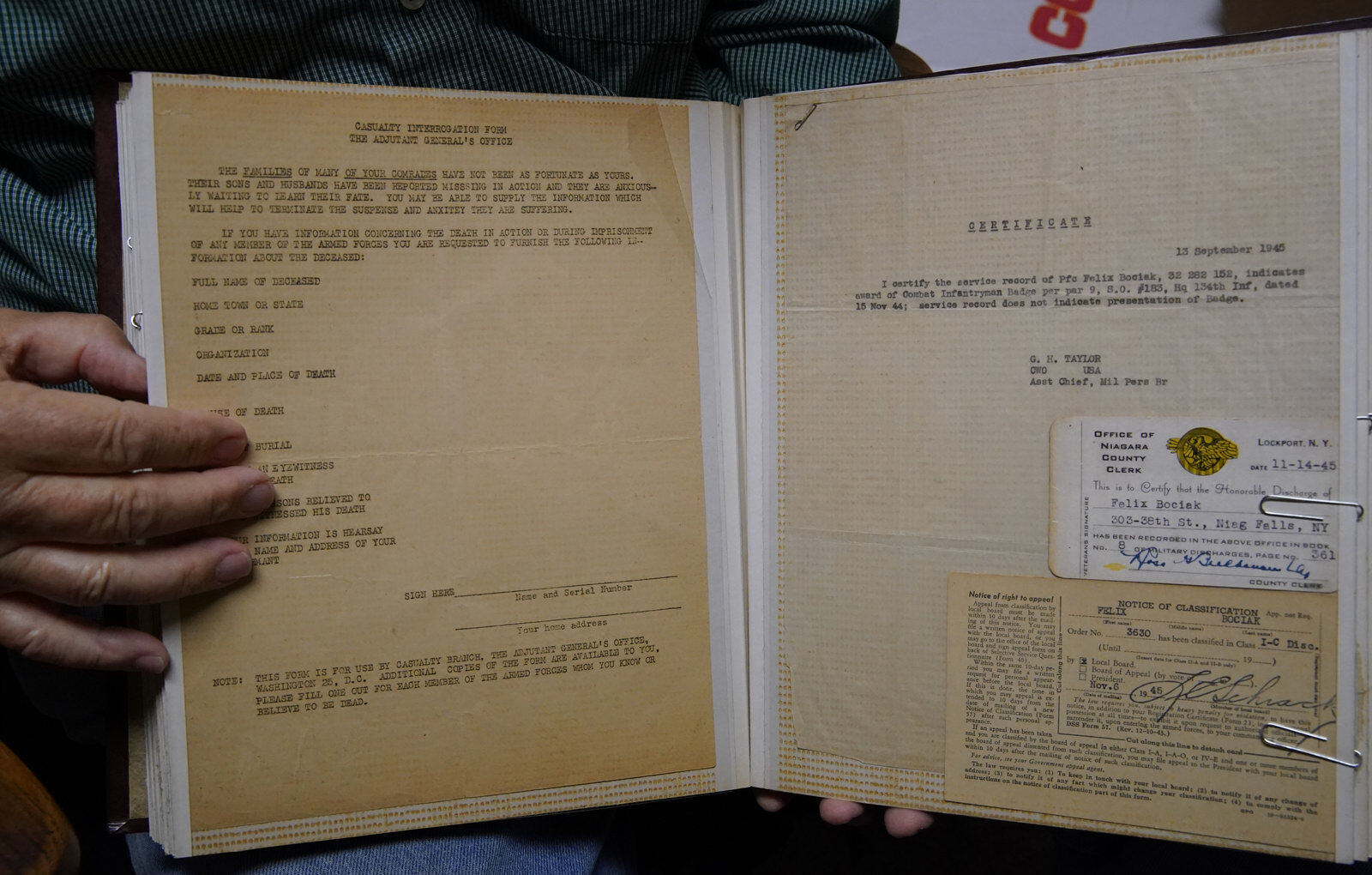 Scrap book found of Felix Bociak life that tells staggering wartime tale of loss, imprisonment